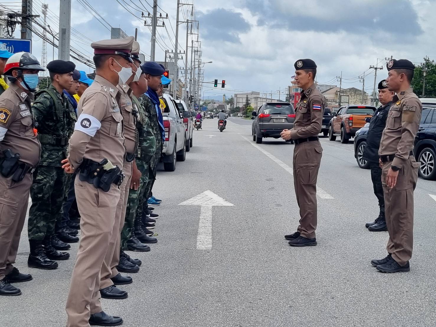พิธีเปิดจุดตรวจร่วมป้องกันและลดอุบัติเหตุทางถนนช่วงเทศกาลปีใหม่ 2567
